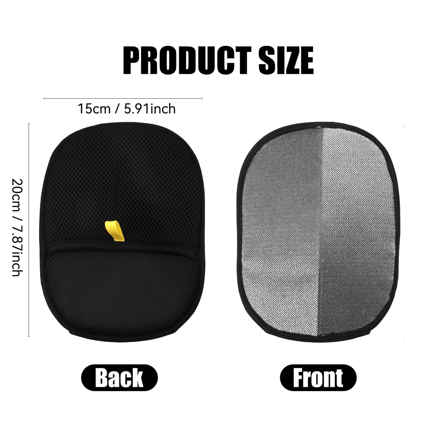 Reusable Pet Hair Removal & Grooming Gloves | Double-Sided for Fur & Carpet Cleaning